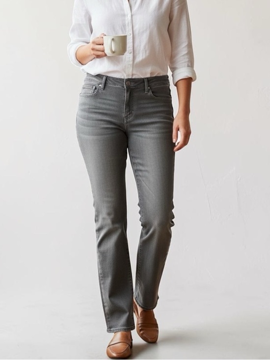 Levi's Denim - Levi’s 505 Straight Women’s Gray Jeans 31x32  Stretch Denim Mid Rise Classic Fit